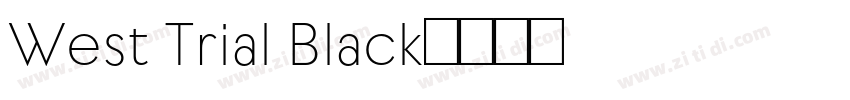 West Trial Black字体转换